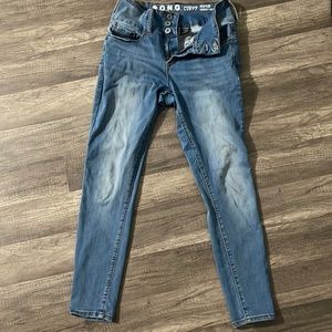 skinny ankle length jeans